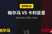 意甲首轮：残阵帕尔马主场难破局，卡利亚里客场全身而退！